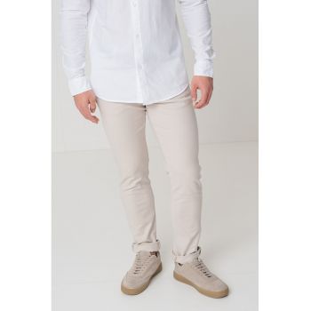 Pantaloni slim fit cu buzunare oblice
