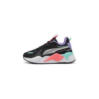 Pantofi sport cu garnituri de piele RS-X Metallic