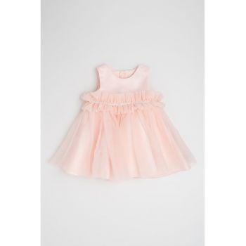 Rochie evazata cu dantela crosetata