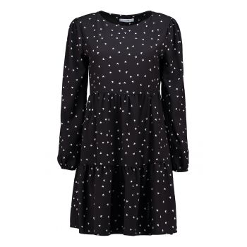 Rochie mini evazata cu model inimi