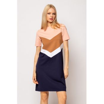Rochie scurta cu design colorblock Sirina