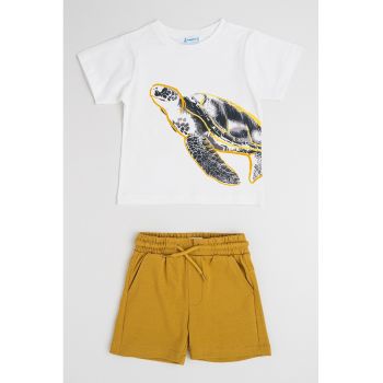 Set de tricou si pantaloni scurti de bumbac