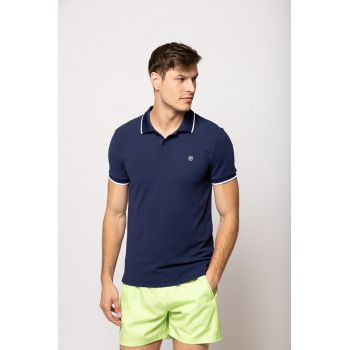 Tricou de bumbac cu fermoar
