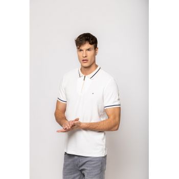 Tricou de bumbac cu fermoar