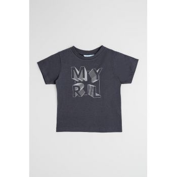 Tricou de bumbac cu imprimeu logo