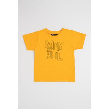 Tricou de bumbac cu imprimeu logo