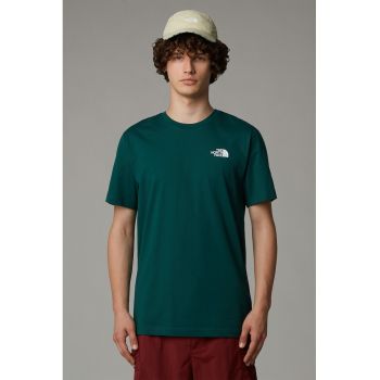 Tricou de bumbac cu imprimeu logo pe spate