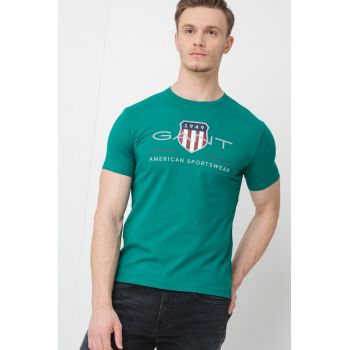 Tricou din bumbac cu model logo