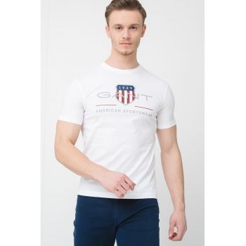 Tricou din bumbac cu model logo