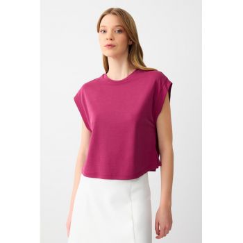 Tricou lejer din amestec de modal