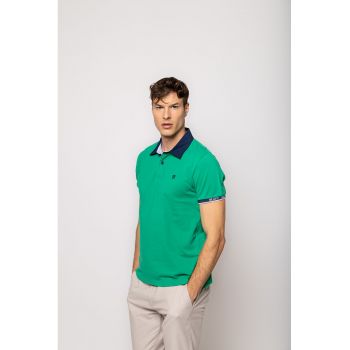 Tricou polo din bumbac pique