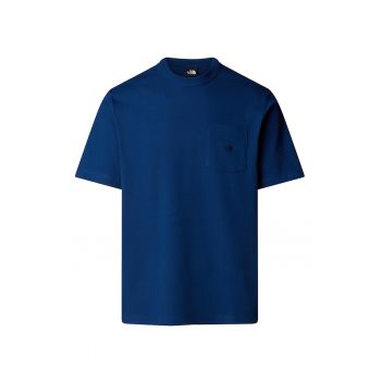 Tricou relaxed fit cu buzunar pe piept