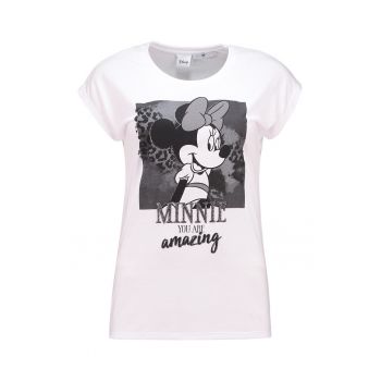 Tricou slim-fit cu imprimeu Minnie Mouse