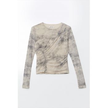 Bluza cu imprimeu abstract