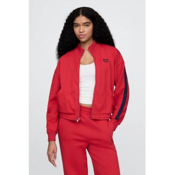 Bluza de trening cu logo si fermoar