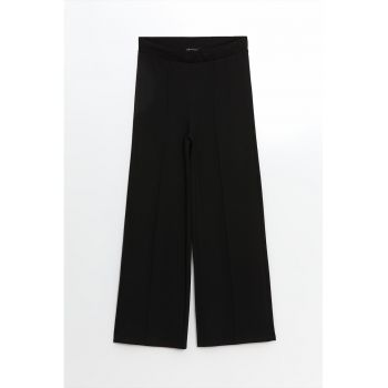 Pantaloni ampli cu talie inalta