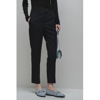 Pantaloni de trening crop din amestec de lana