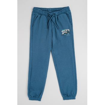 Pantaloni de trening cu imprimeu logo