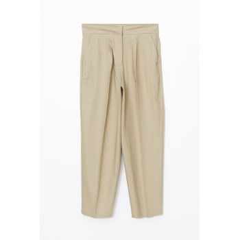 Pantaloni din amestec de in
