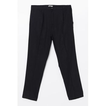 Pantaloni din amestec de in
