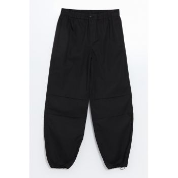 Pantaloni din bumbac cu talie elastica