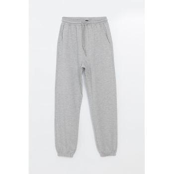 Pantaloni relaxed fit de trening cu talie ajustabila