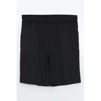 Pantaloni scurti cu buzunare cu fermoar