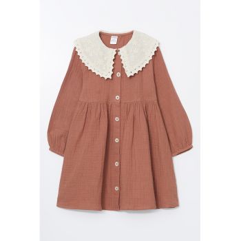 Rochie evazata cu guler Peter Pan