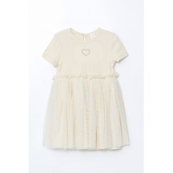 Rochie evazata cu maneci scurte