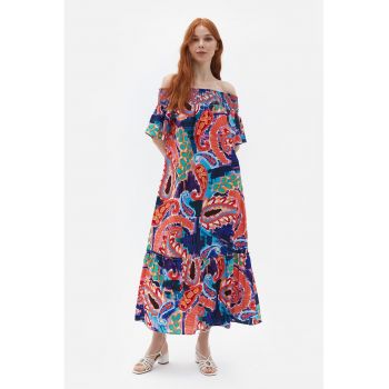 Rochie maxi cu decolteu pe umeri