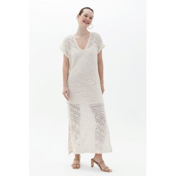 Rochie maxi cu slituri laterale