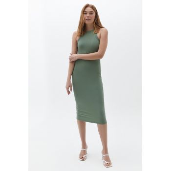 Rochie midi cambrata - fara maneci