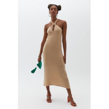 Rochie midi cu decupaj