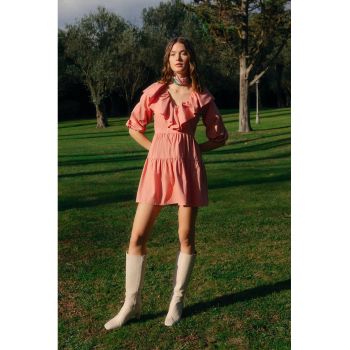 Rochie mini cu volane