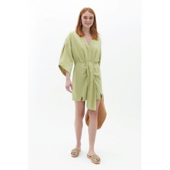 Rochie scurta din amestec de in