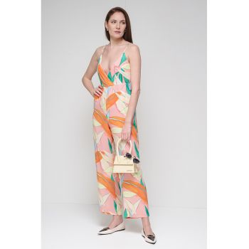 Salopeta lunga cu model tropical