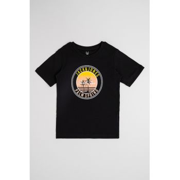 Tricou de bumbac cu logo