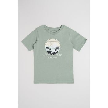Tricou de bumbac cu logo