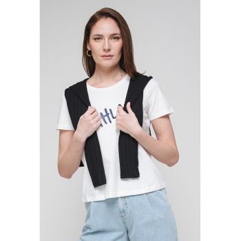 Tricou de bumbac organic cu decolteu rotund