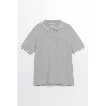 Tricou polo elastic