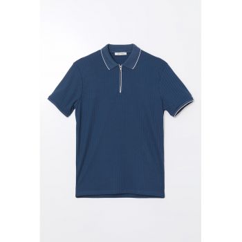 Tricou polo striat