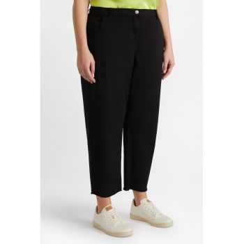 Blugi crop mom-fit