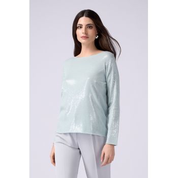 Bluza cu aplicatii de paiete
