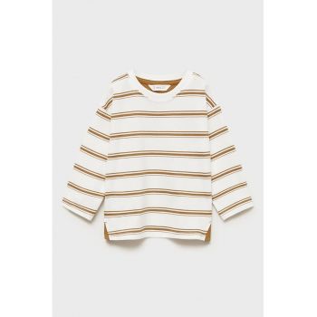 Bluza de bumbac cu dungi