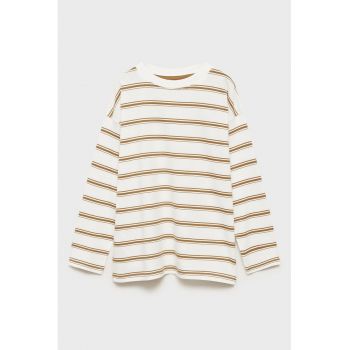Bluza de bumbac cu dungi