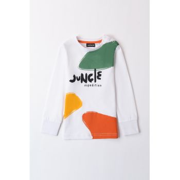 Bluza din bumbac cu imprimeu grafic