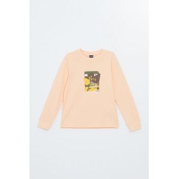 Bluza din bumbac cu imprimeu