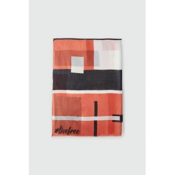 Esarfa usoara cu model colorblock
