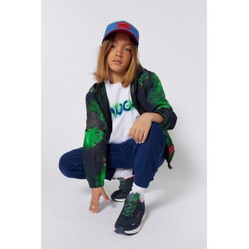 Hanorac cu fermoar si model tie-dye