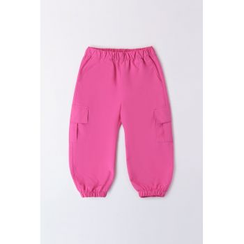 Pantaloni cu buzunare cu clapa si talie medie